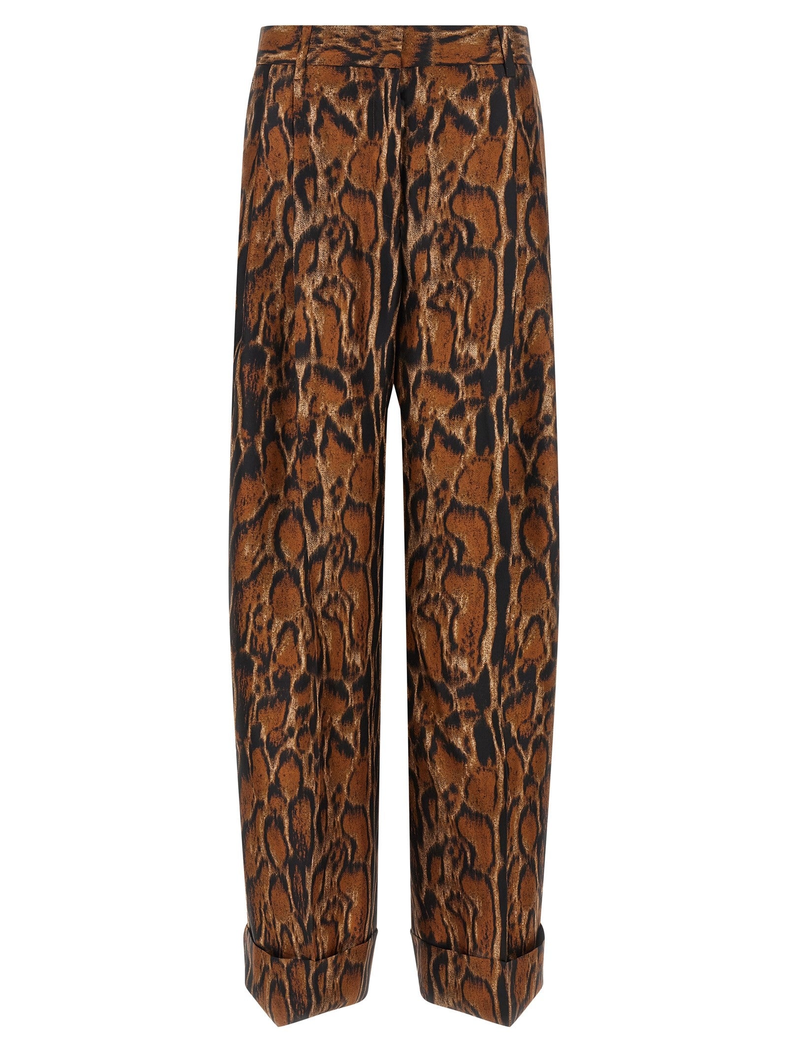 Lynx print pants