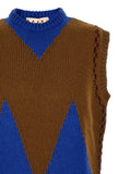M-shaped intarsia vest 3