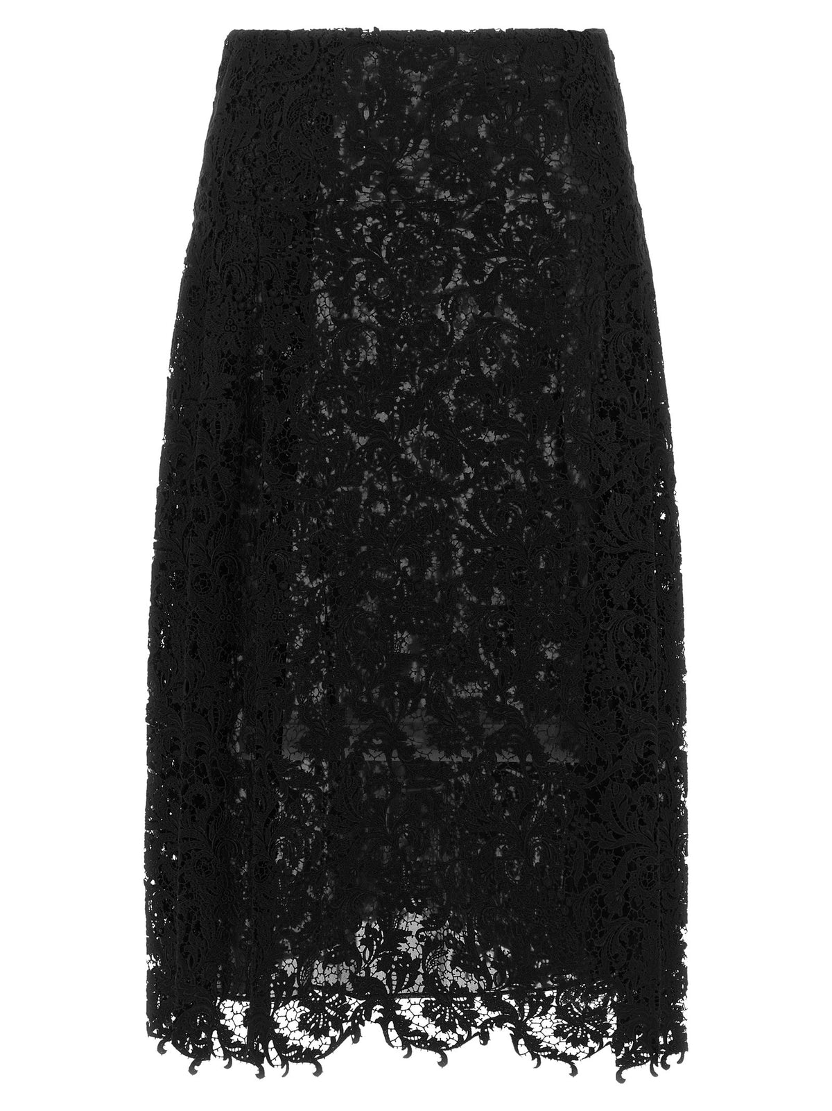 Macramé lace skirt