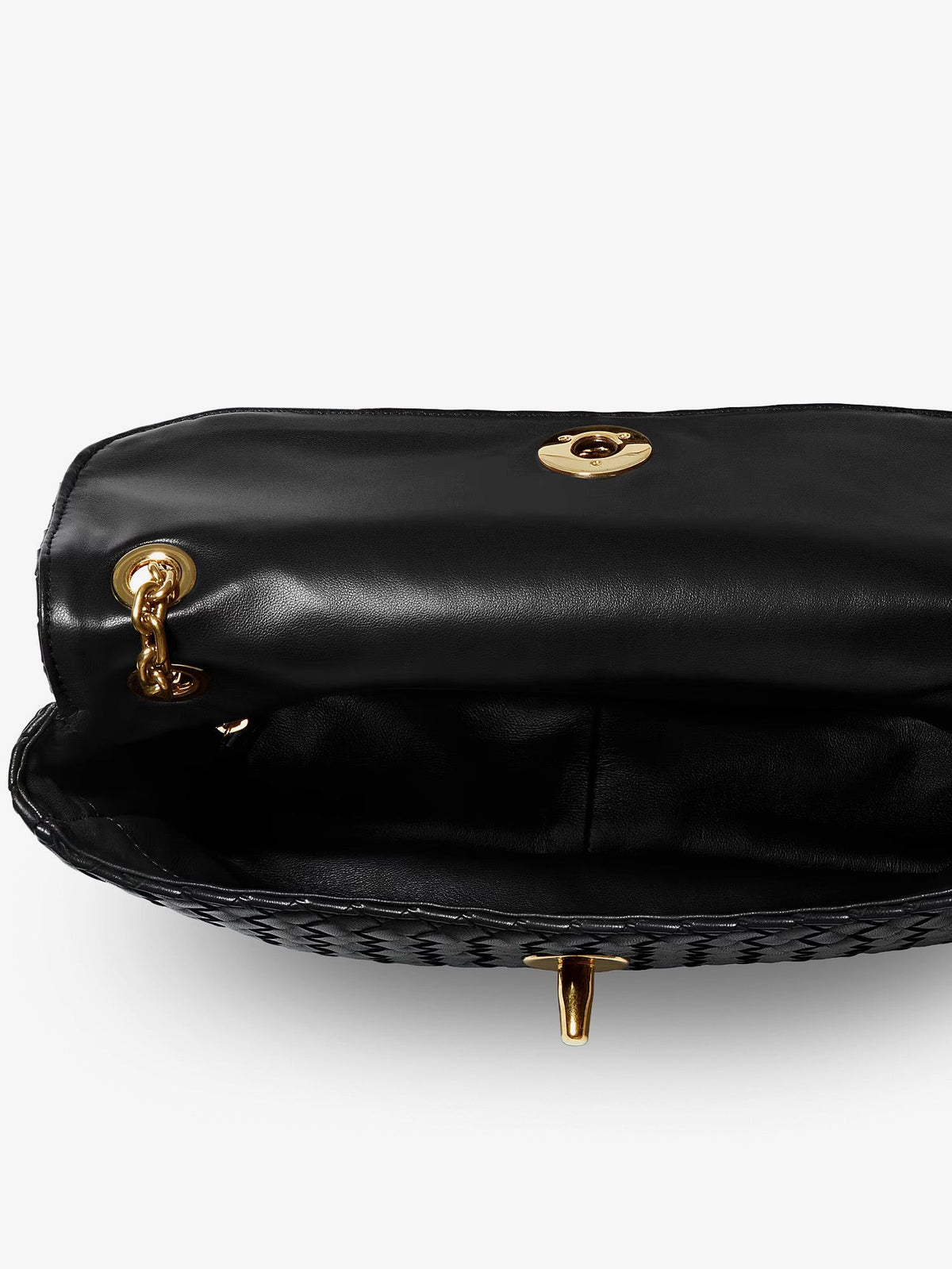 Madison leather shoulder bag with knot detail 4