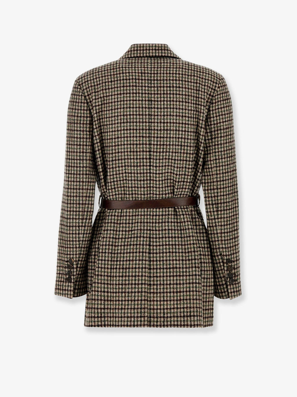 Madras blazer with belt 2