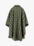 Madras wool cape coat 2