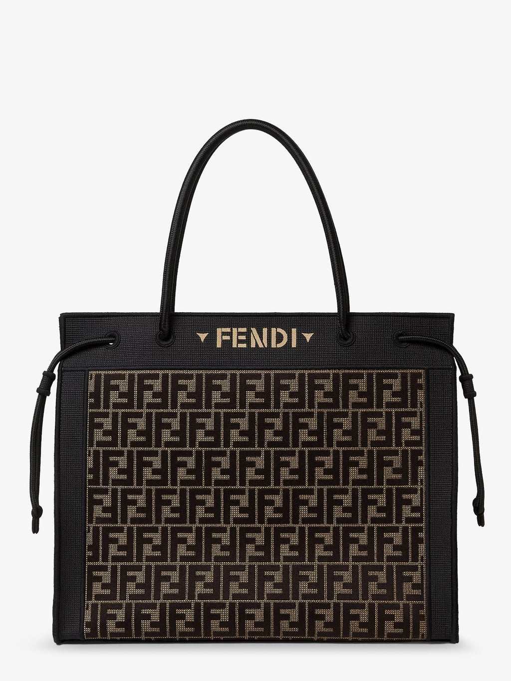 Magic Shopper bag in FF fabric with embroidered logo on the front