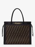 Magic Shopper bag in FF fabric with embroidered logo on the front