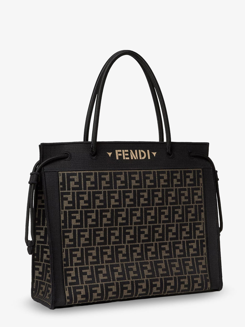 Magic Shopper bag in FF fabric with embroidered logo on the front 3