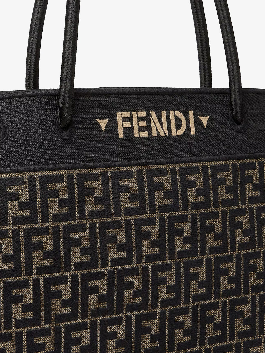 Magic Shopper bag in FF fabric with embroidered logo on the front 5