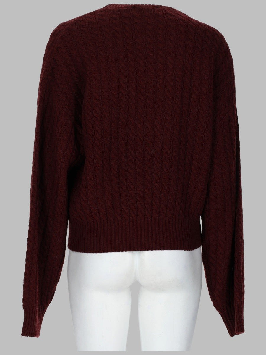 MAGLIA A TRECCE IN LANA E CASHMERE 2