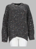 Maglia Girocollo in Tweed