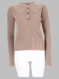 Maglia "Henley" in Cashmere