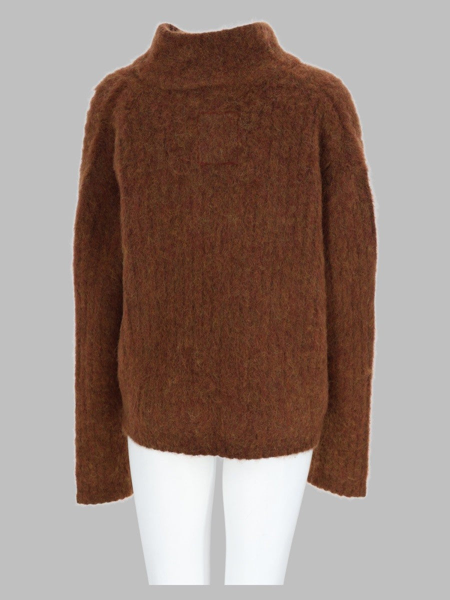 Maglia In Alpaca e Lana Con Scollo a V 2
