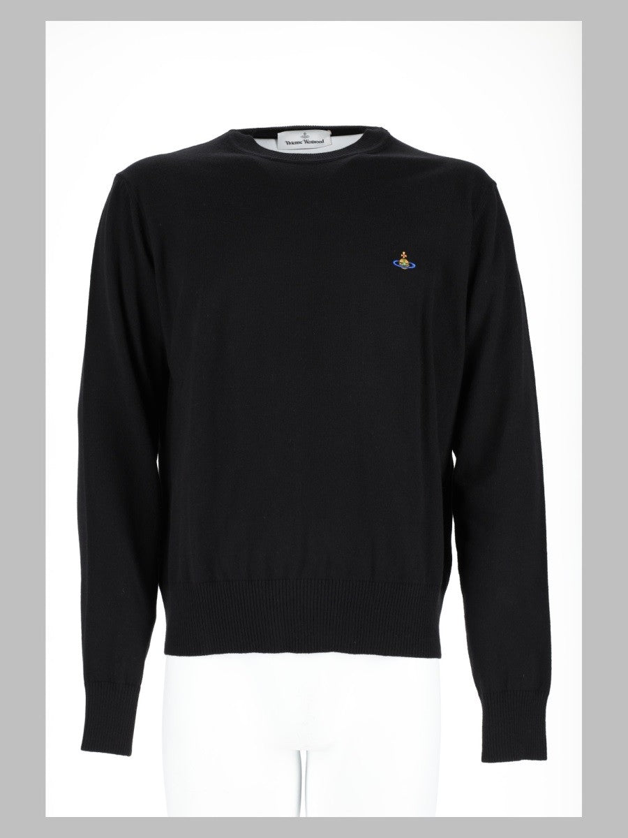Maglia In Cotone e Cashmere Con Logo