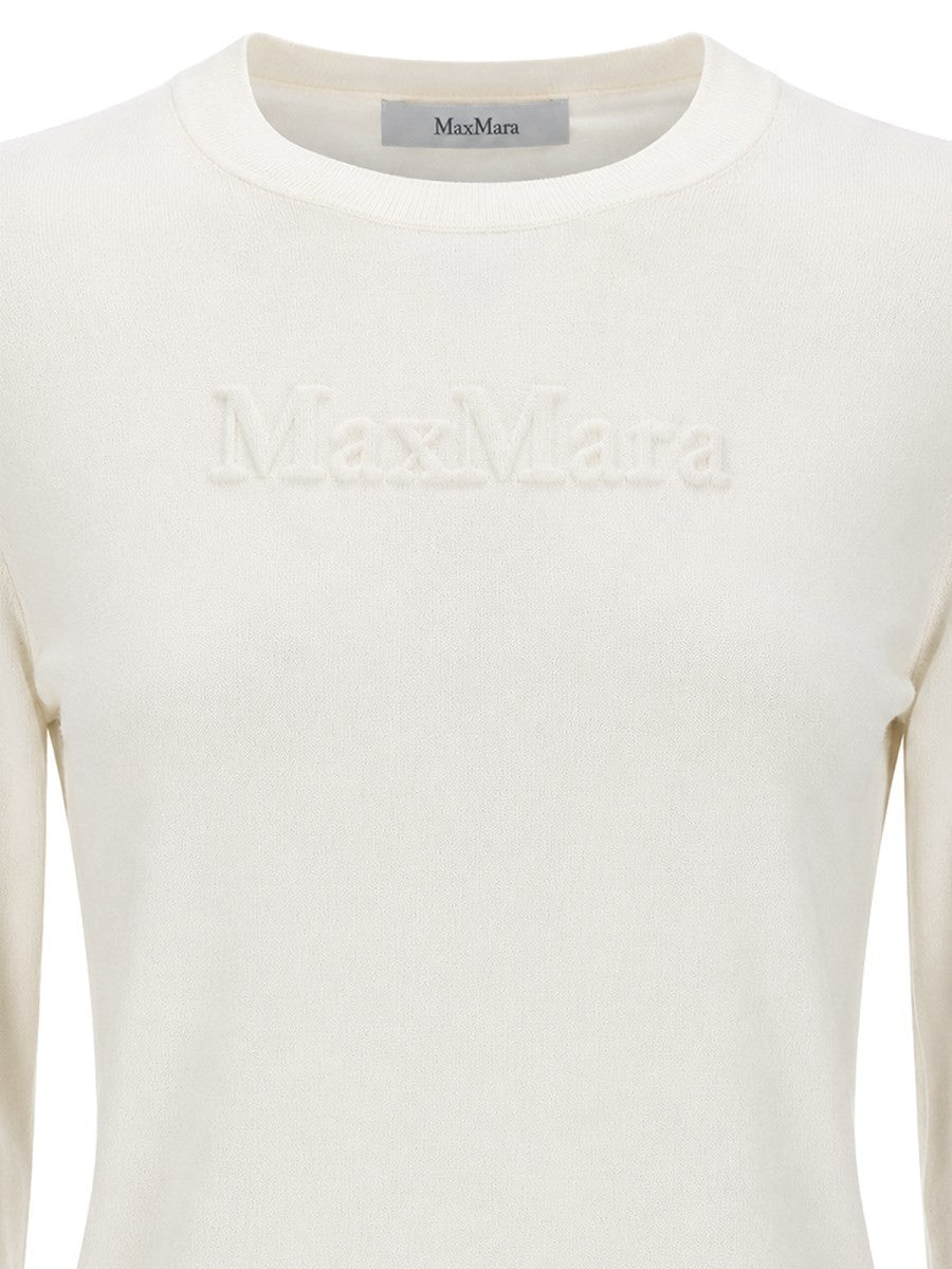 Maglia in filato di lana con logo a rilievo 3
