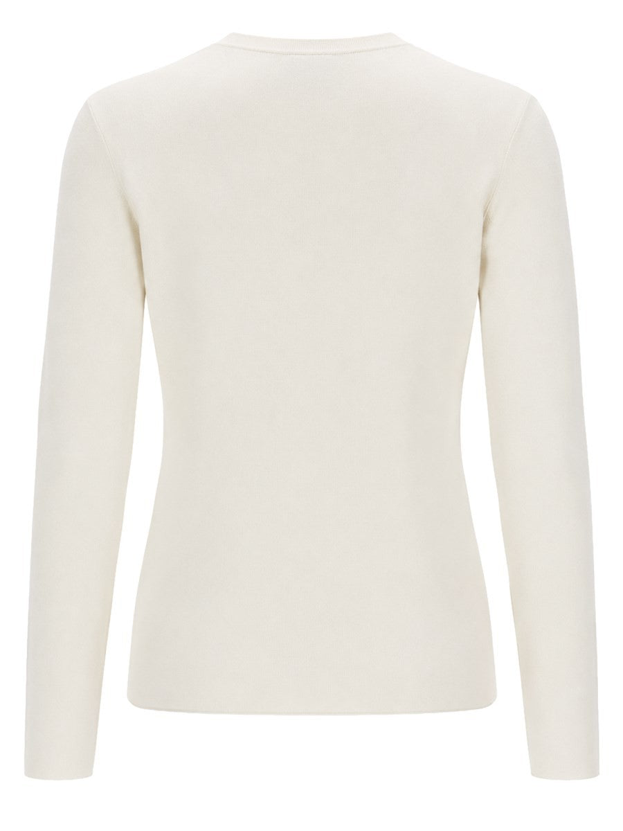 Maglia in filato di lana con logo a rilievo 4