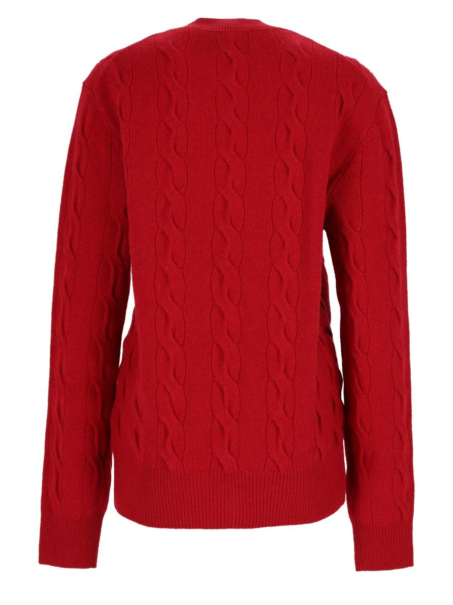 Maglia In Lana a Trecce 2