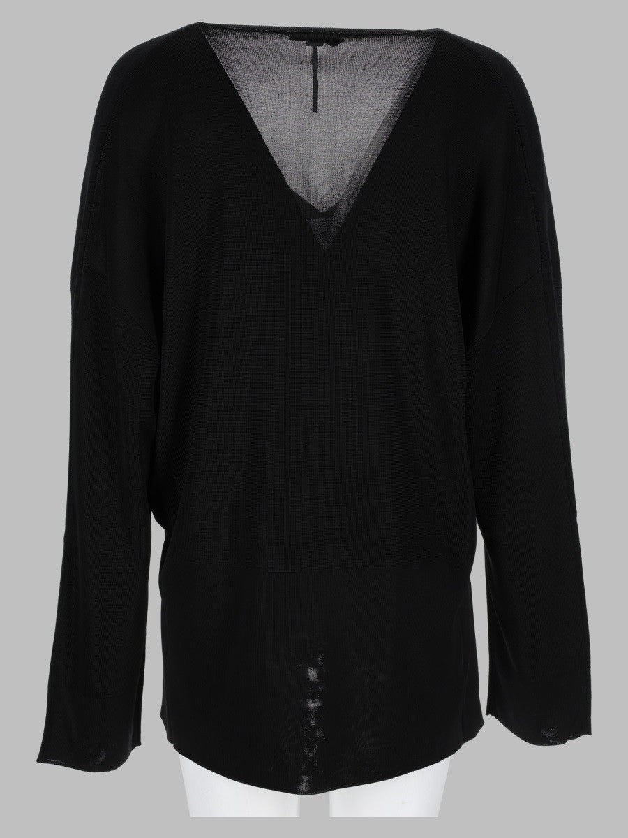 Maglia In Lana Con Scollo a V 2