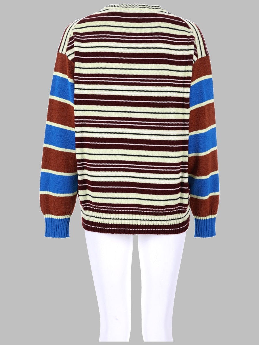 MAGLIA IN LANA E COTONE A RIGHE 2