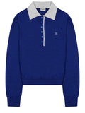 MAGLIA STILE POLO IN CASHMERE SOTTILE E SETA