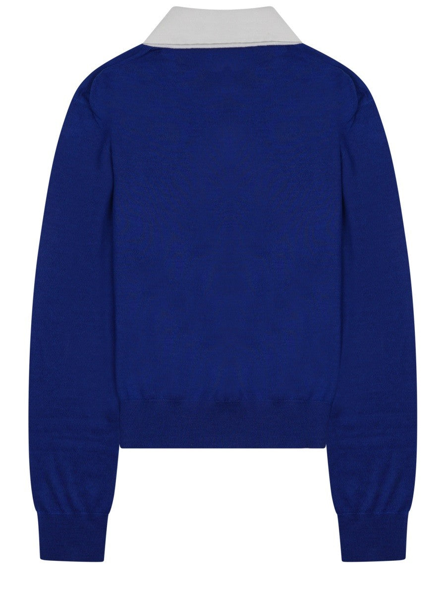 MAGLIA STILE POLO IN CASHMERE SOTTILE E SETA 2