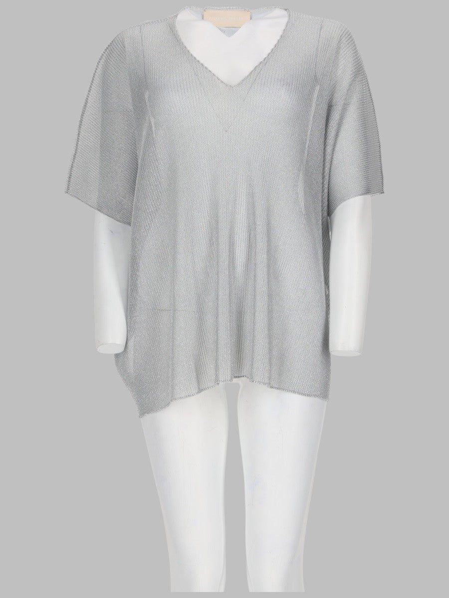 MAGLIA CON SCOLLO A V