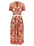 'Maiolica' print dress