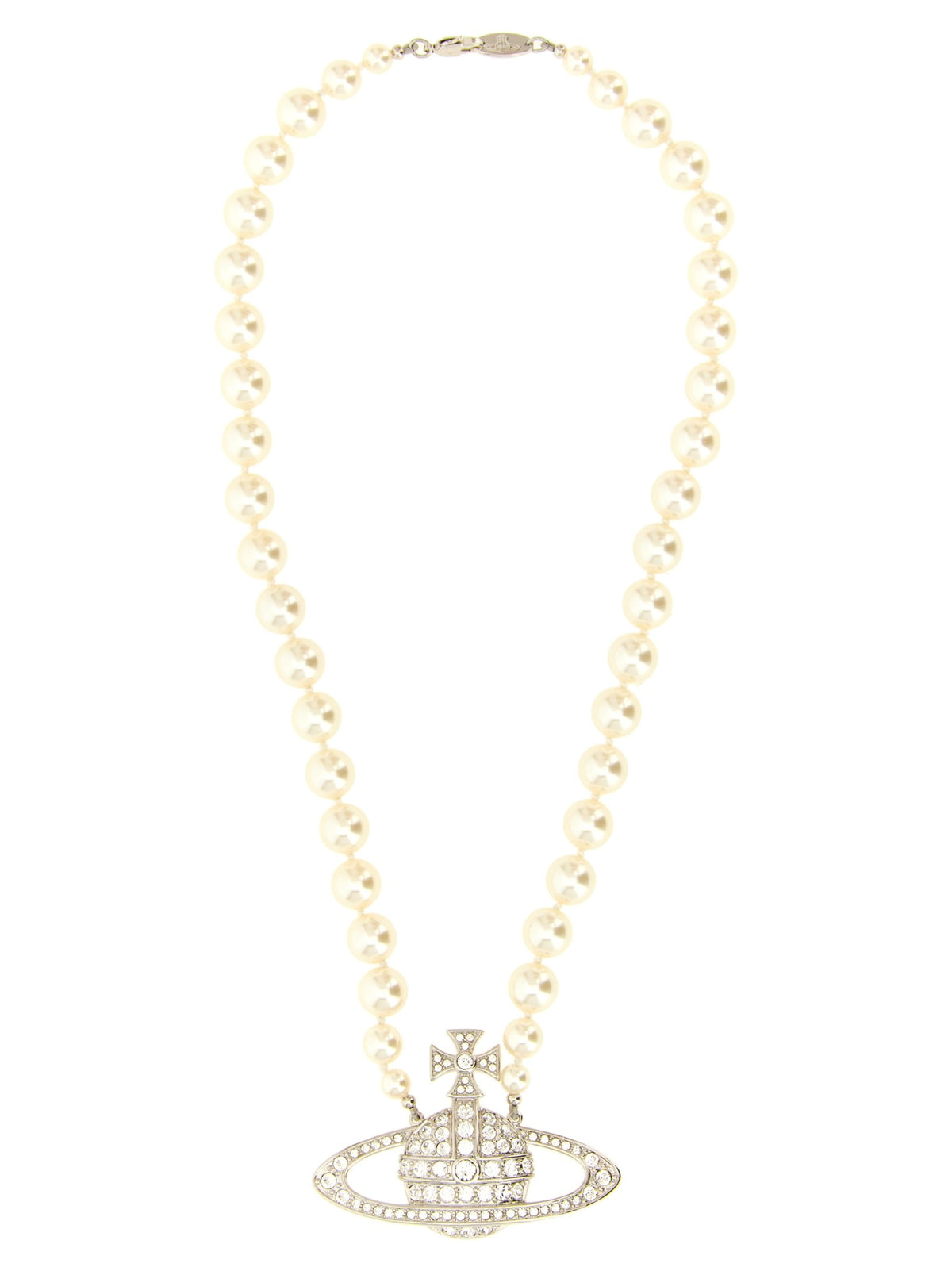 'Man. Bas Relief Pearl' necklace