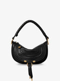 Marcie Mini leather crossbody bag with stitching detail