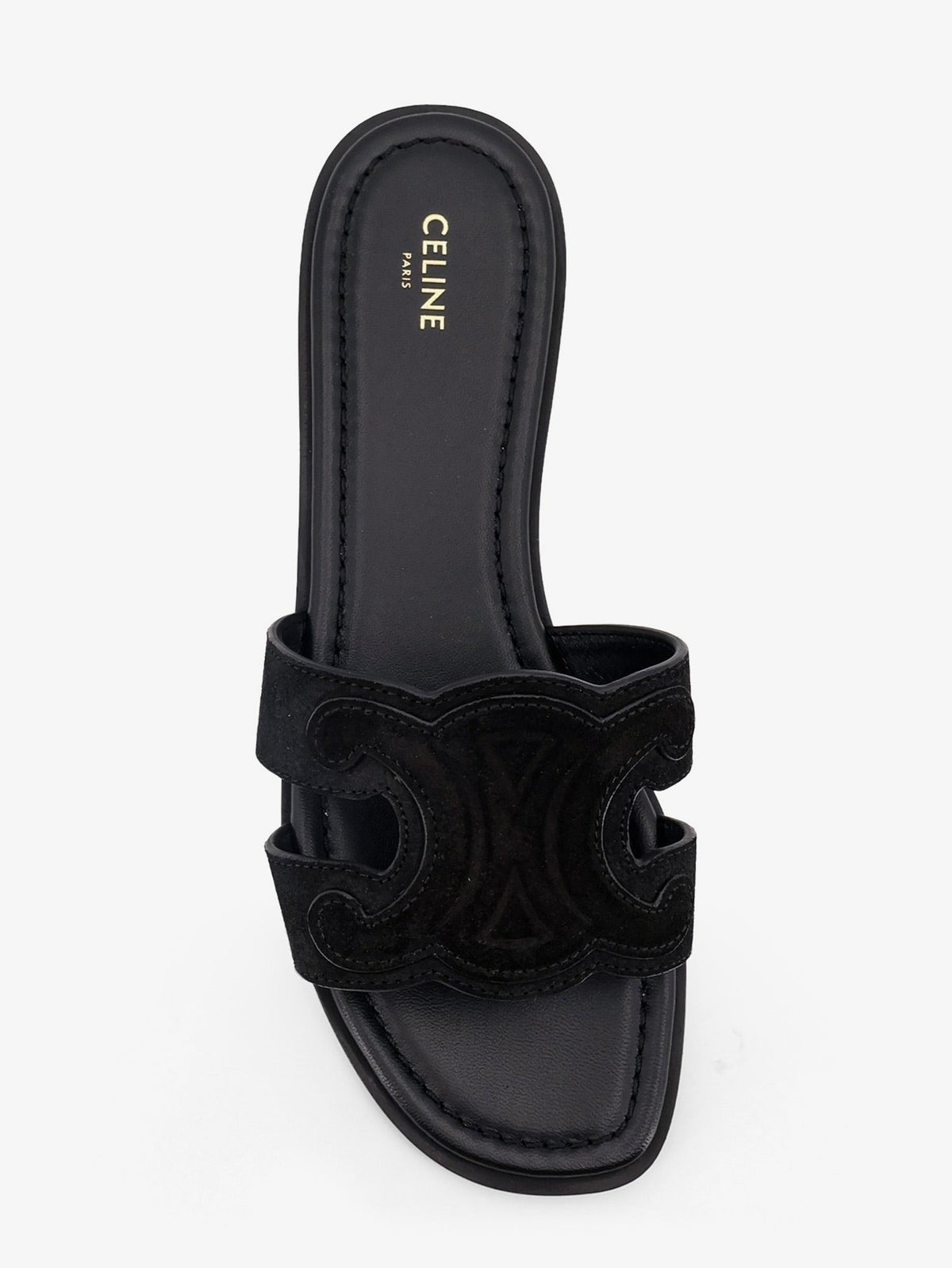 Marina suede sandals with Triomphe logo 5