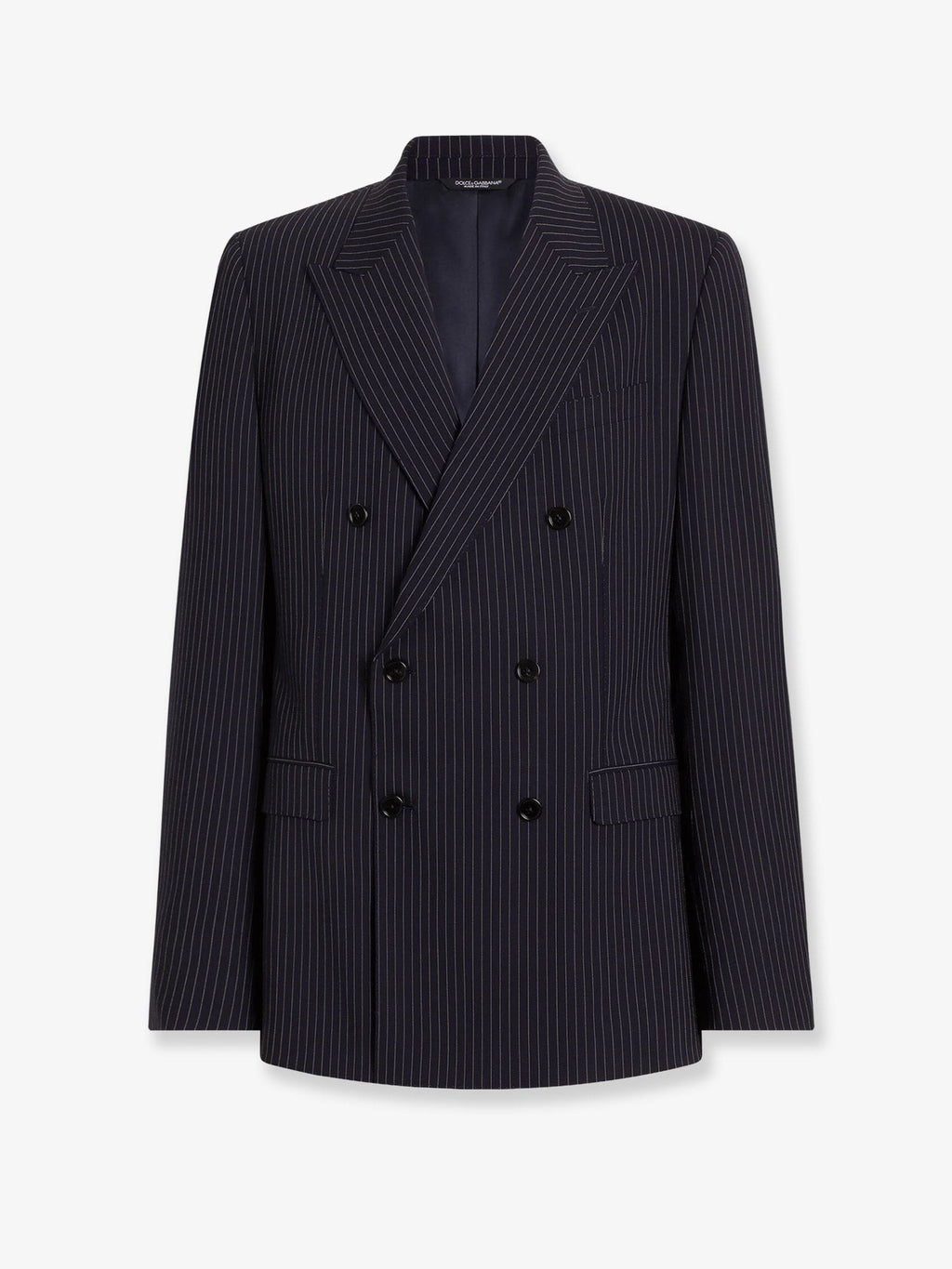 Martini Light double-breasted pinstriped wool blazer