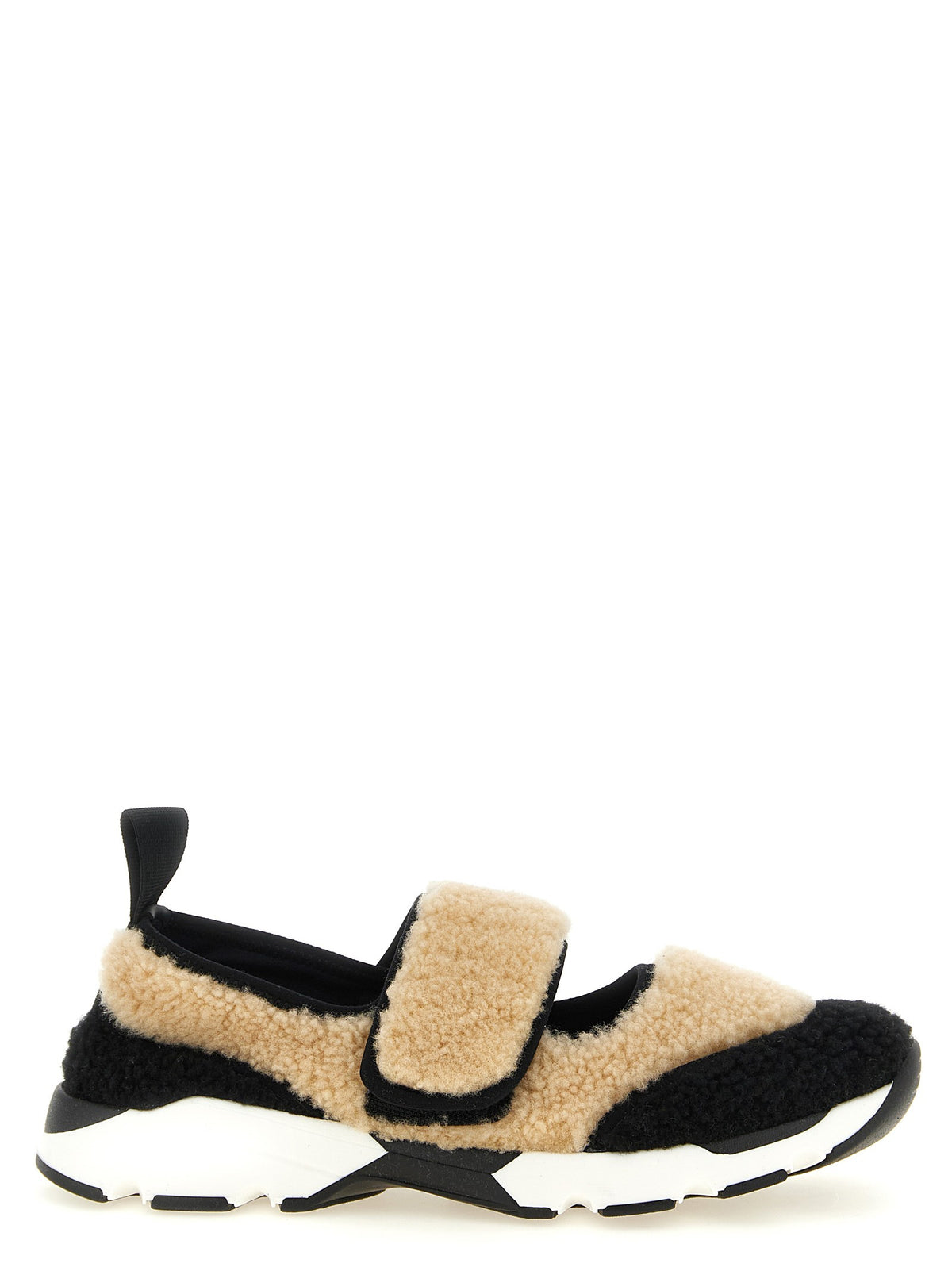Mary Jane fur sneakers