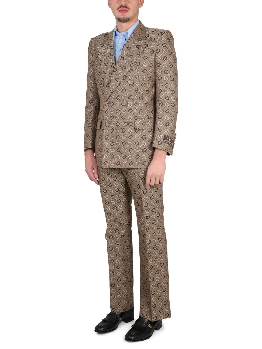 MAXI CLAMP PATTERN COTTON JACKET 2