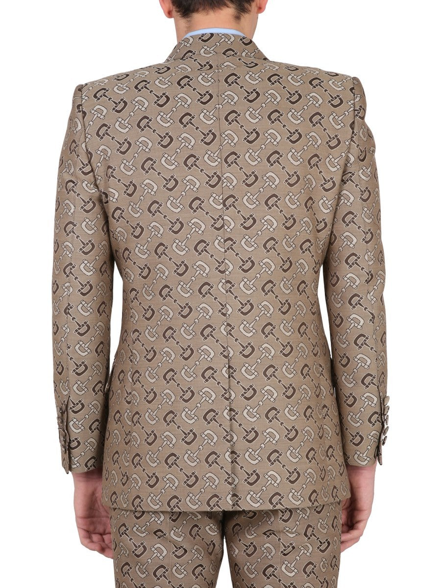 MAXI CLAMP PATTERN COTTON JACKET 3