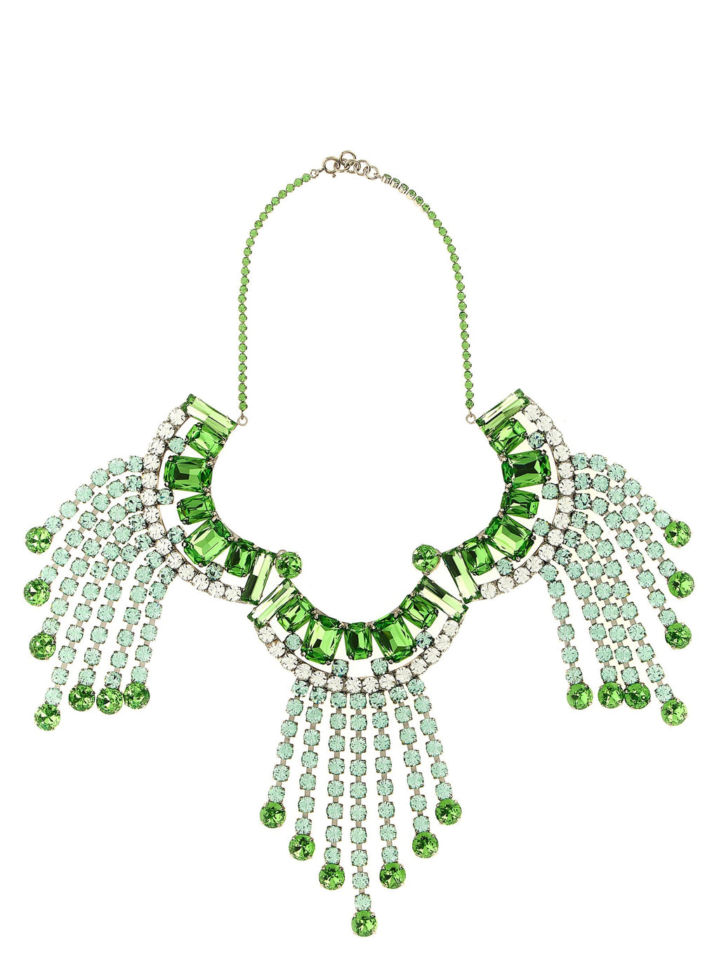 Maxi necklace with rhinestones