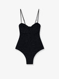 Medea one-piece lurex fabric swimsuit