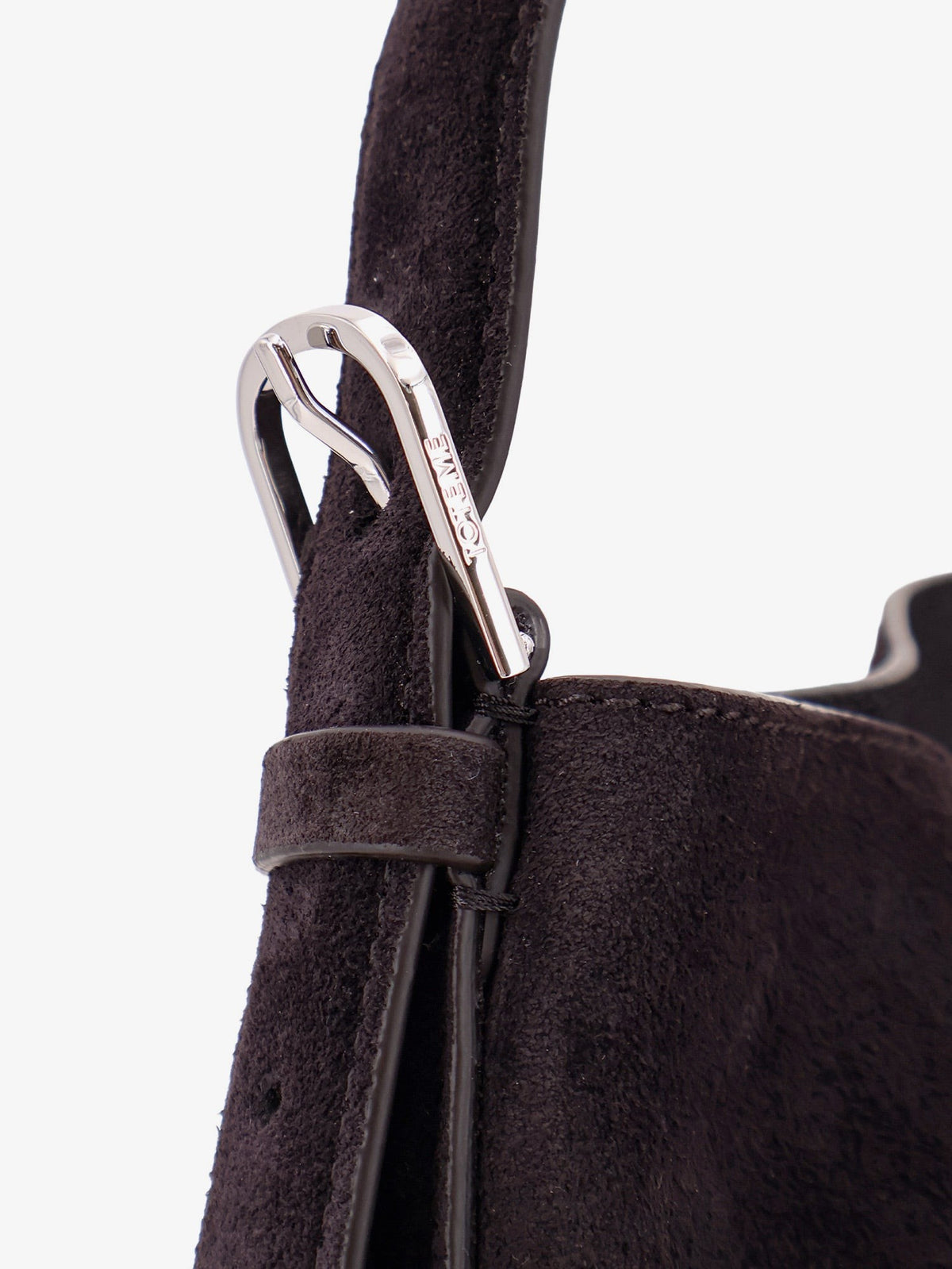 Medium Belted suede shoulder bag 5