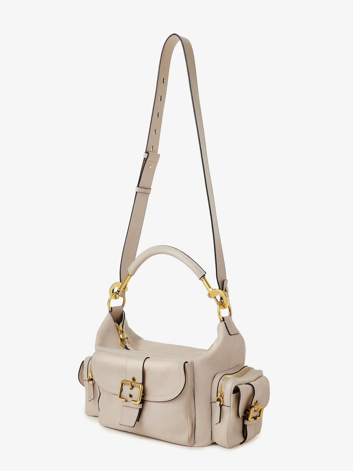 Medium Double Carry leather shoulder bag 3