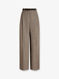 Tweed effect trousers