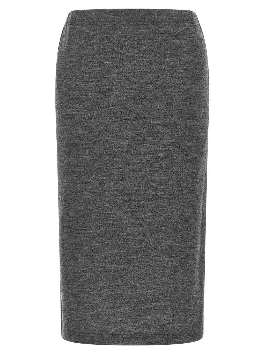 Mélange wool skirt