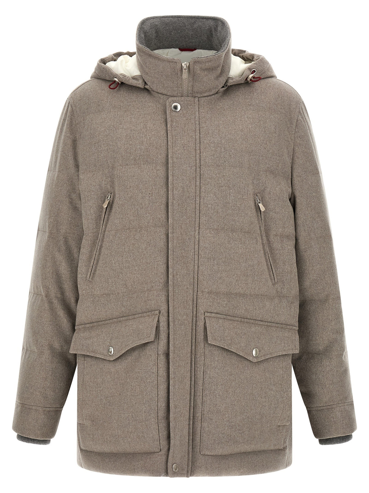 Membrane wool flannel parka