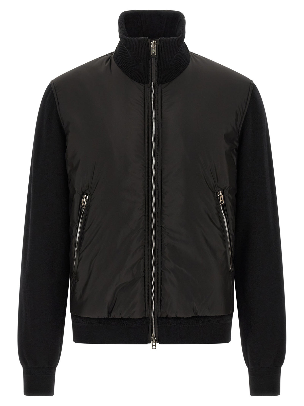 Merino wool bomber jacket
