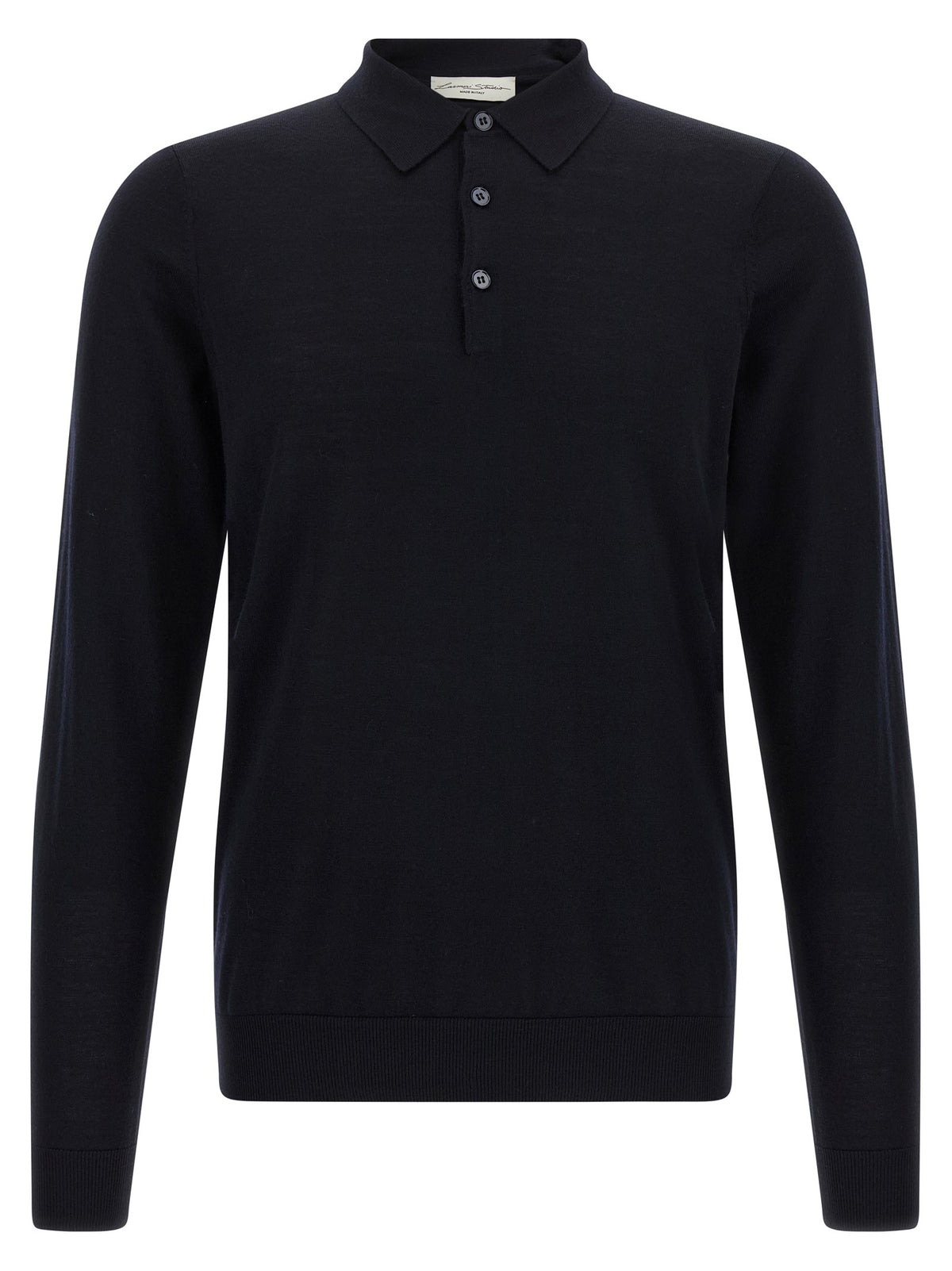 Merino wool polo shirt