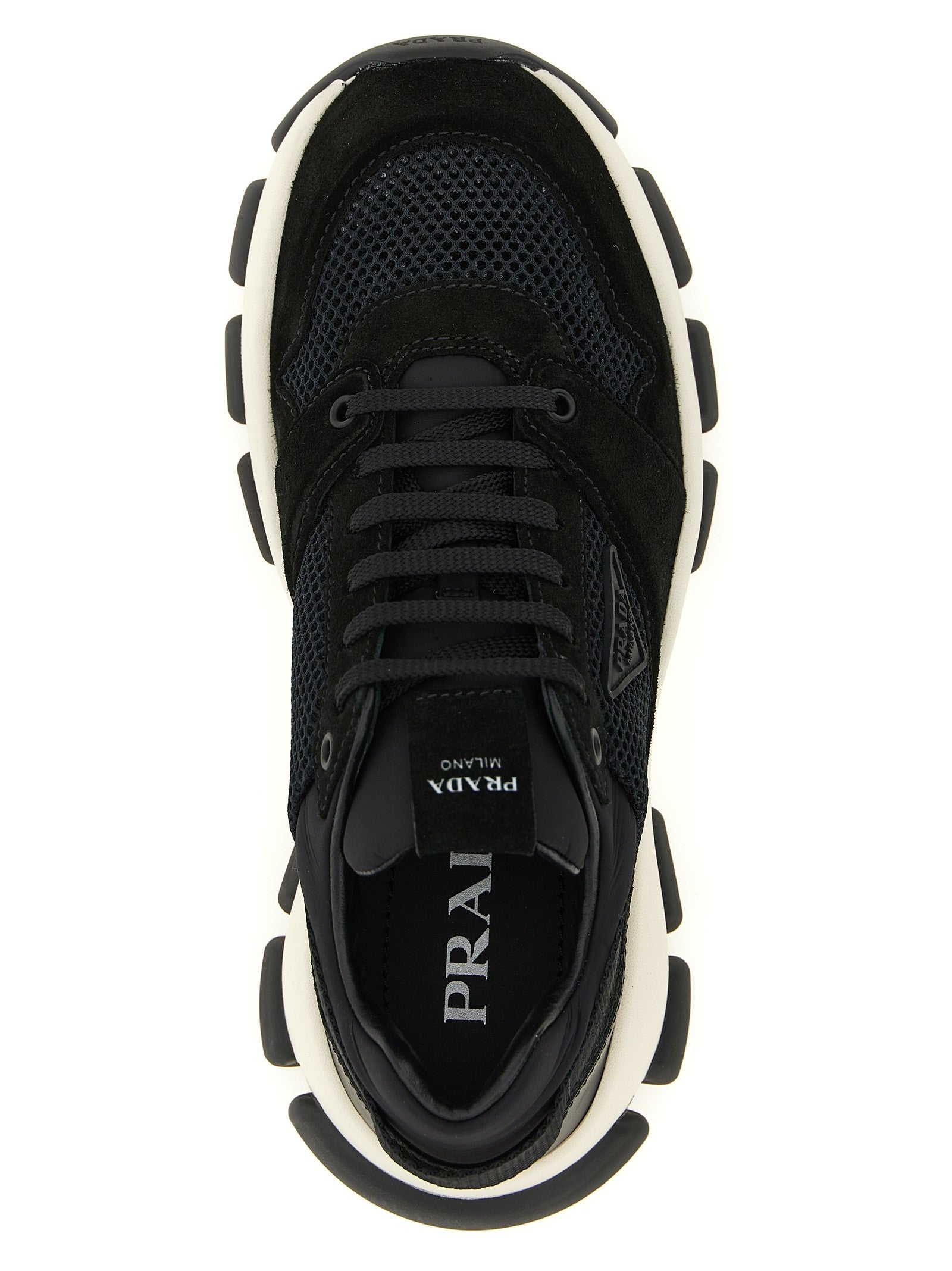 Mesh and suede sneakers 4