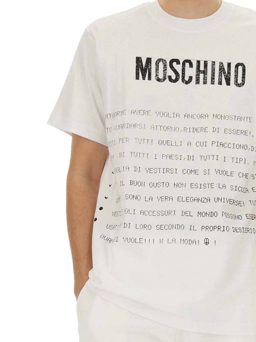 "MESSAGE PRINT" T-SHIRT 4