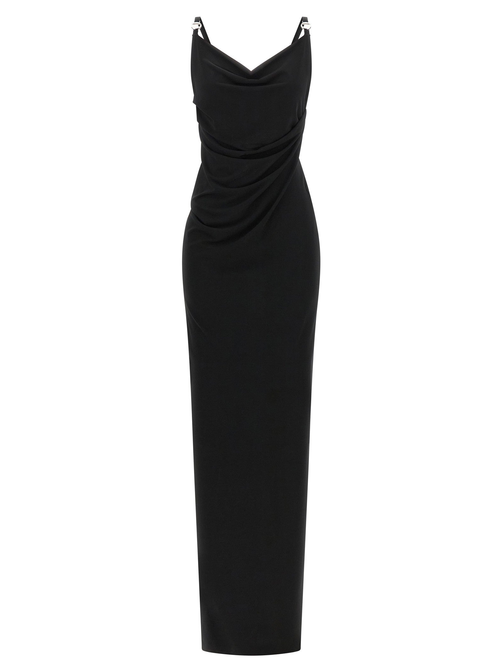 Metallic logo dress