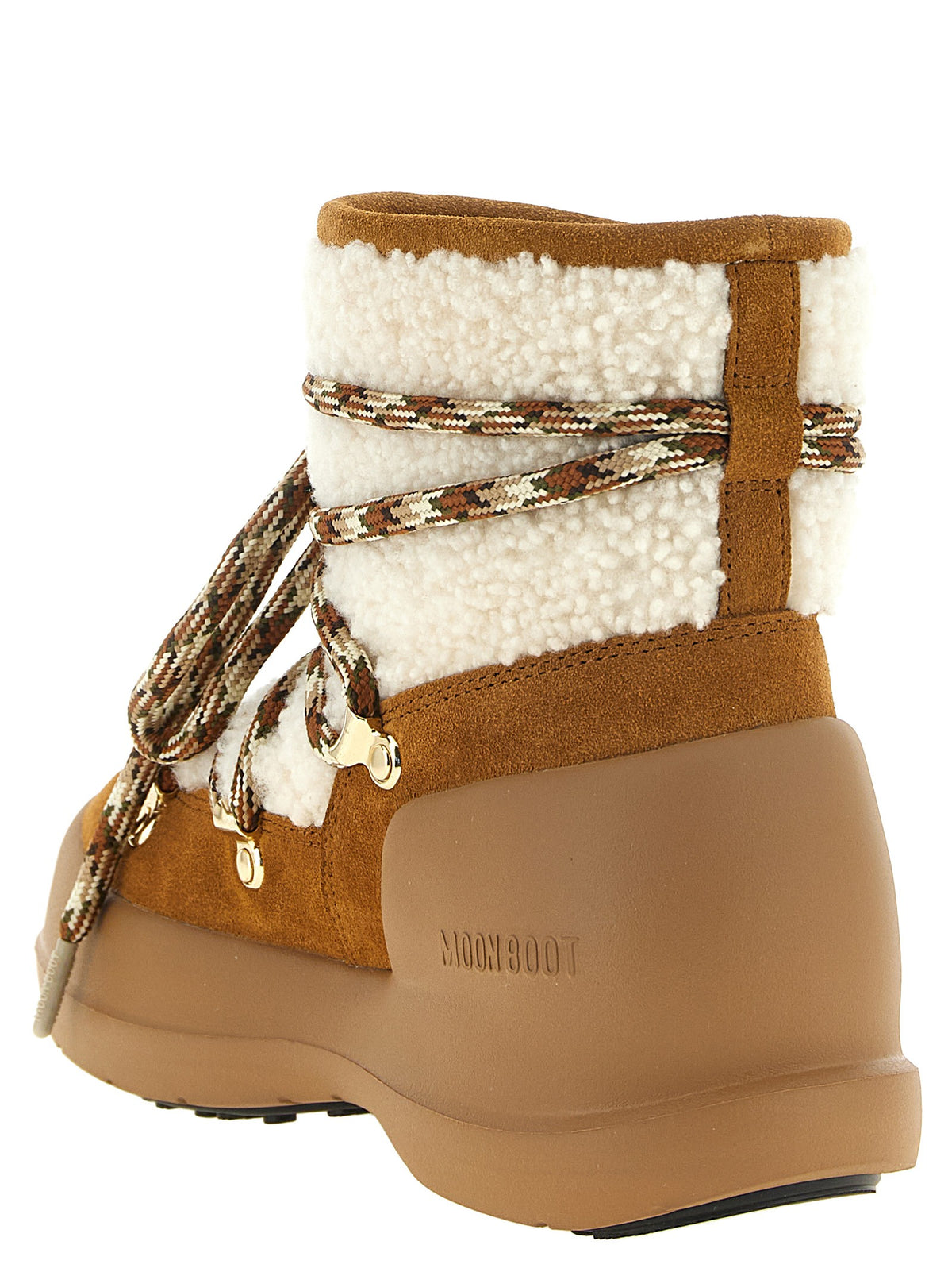 'Mezzaluna' beige ankle boots 3