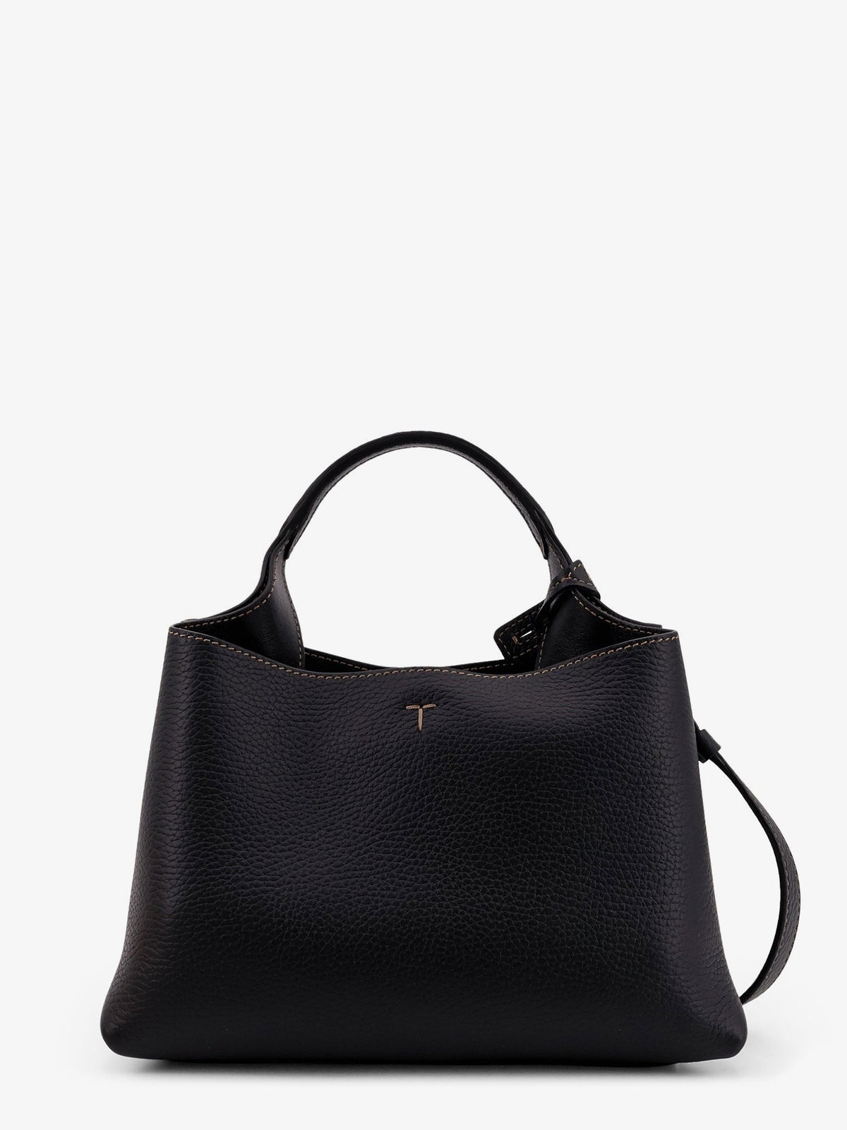 Micro leather crossbody bag with iconic stitching on the front 2