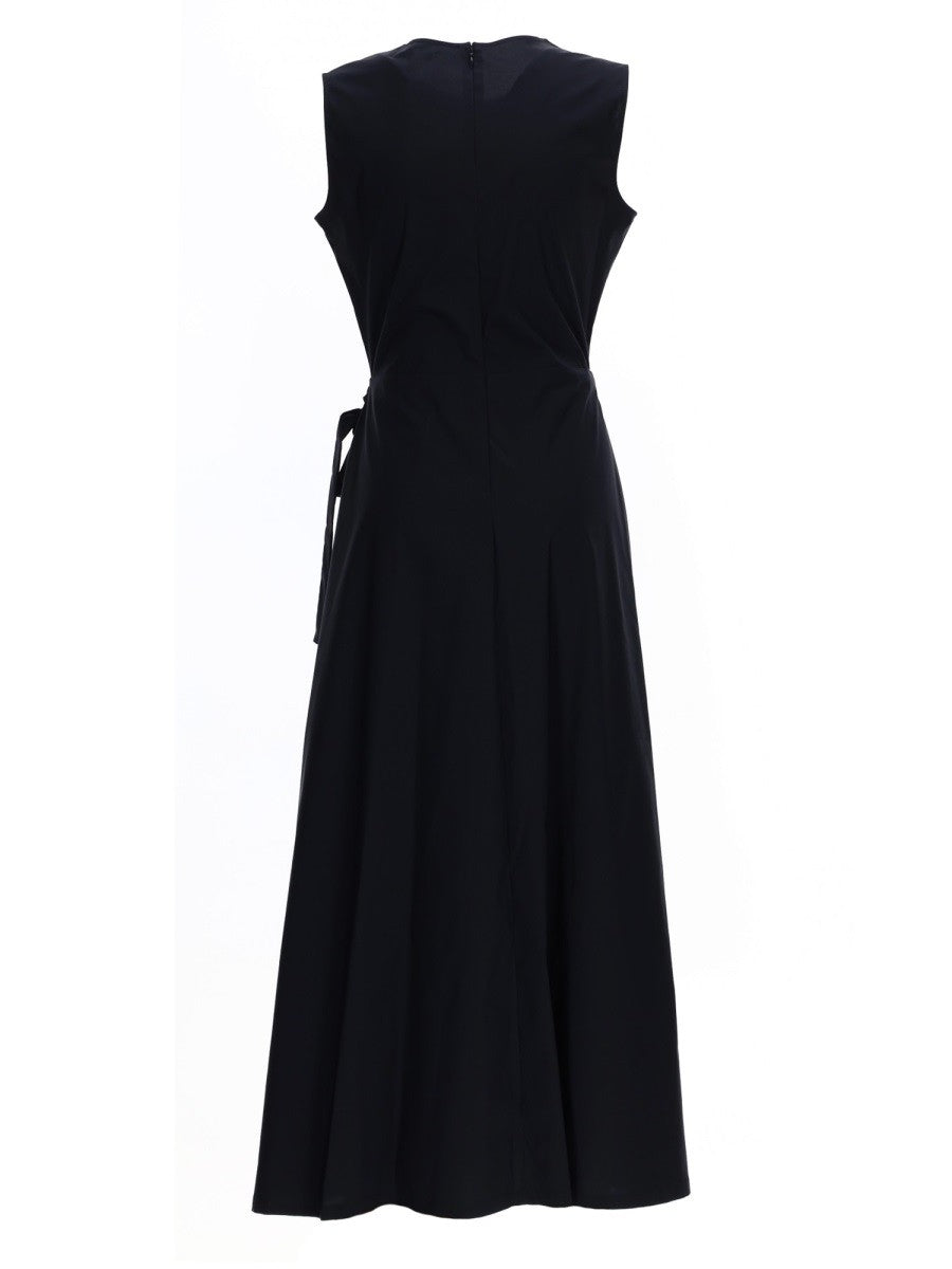 MIDI DRESS WITH DRAPE 2