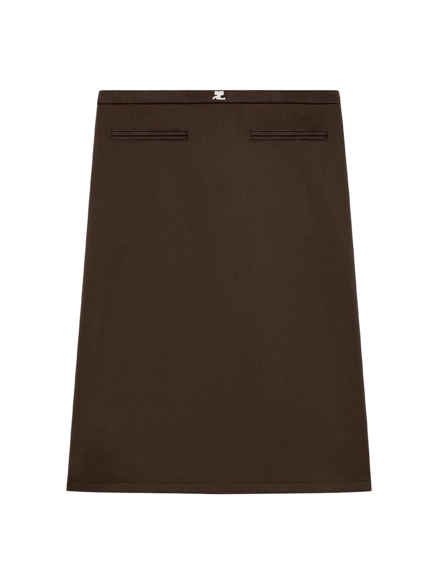 MIDI SKIRT WITH LOGO