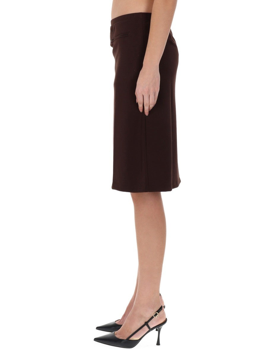 MIDI SKIRT WITH LOGO 3