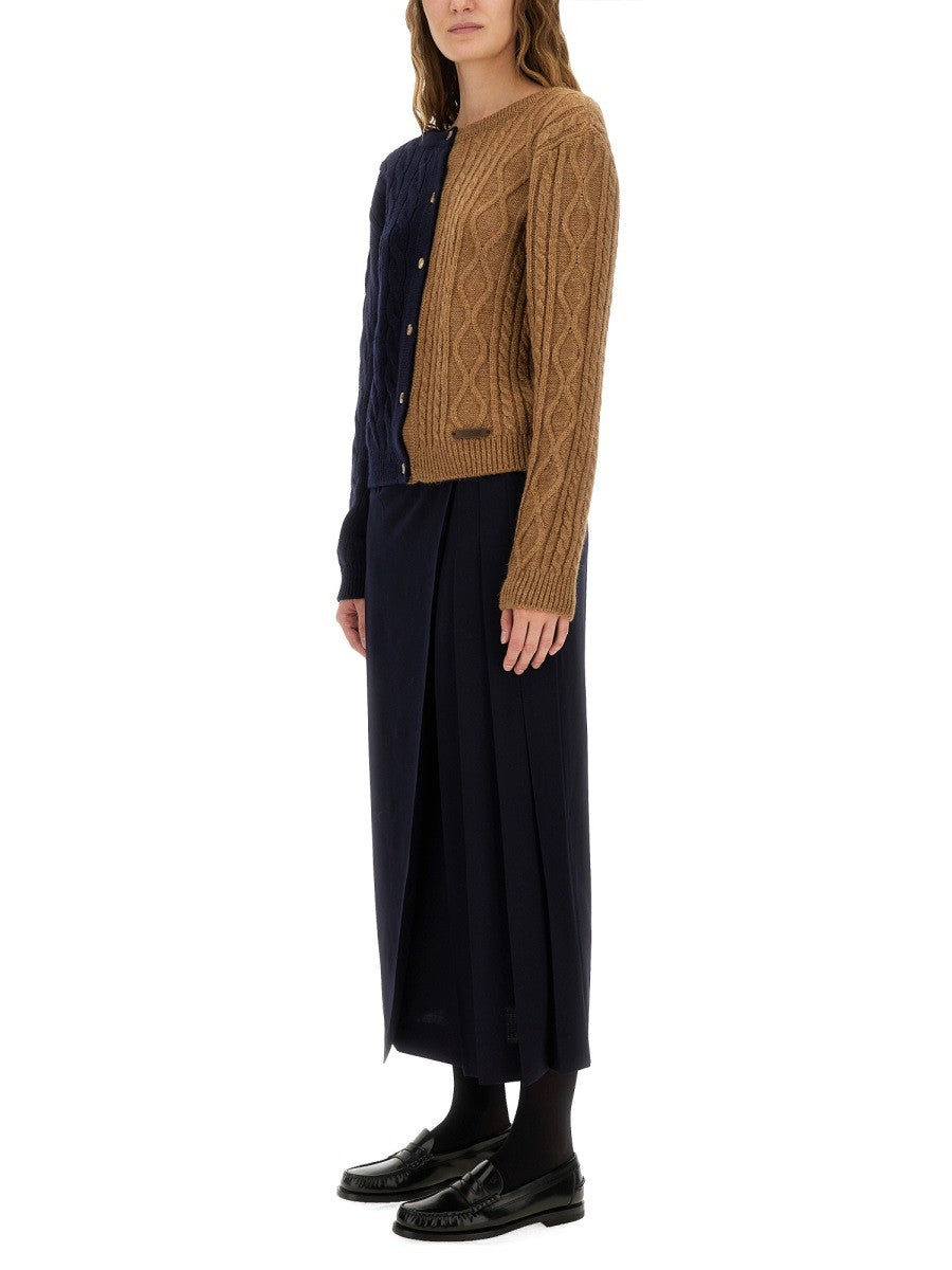 MIDI SKIRT WITH TOGGLE 2