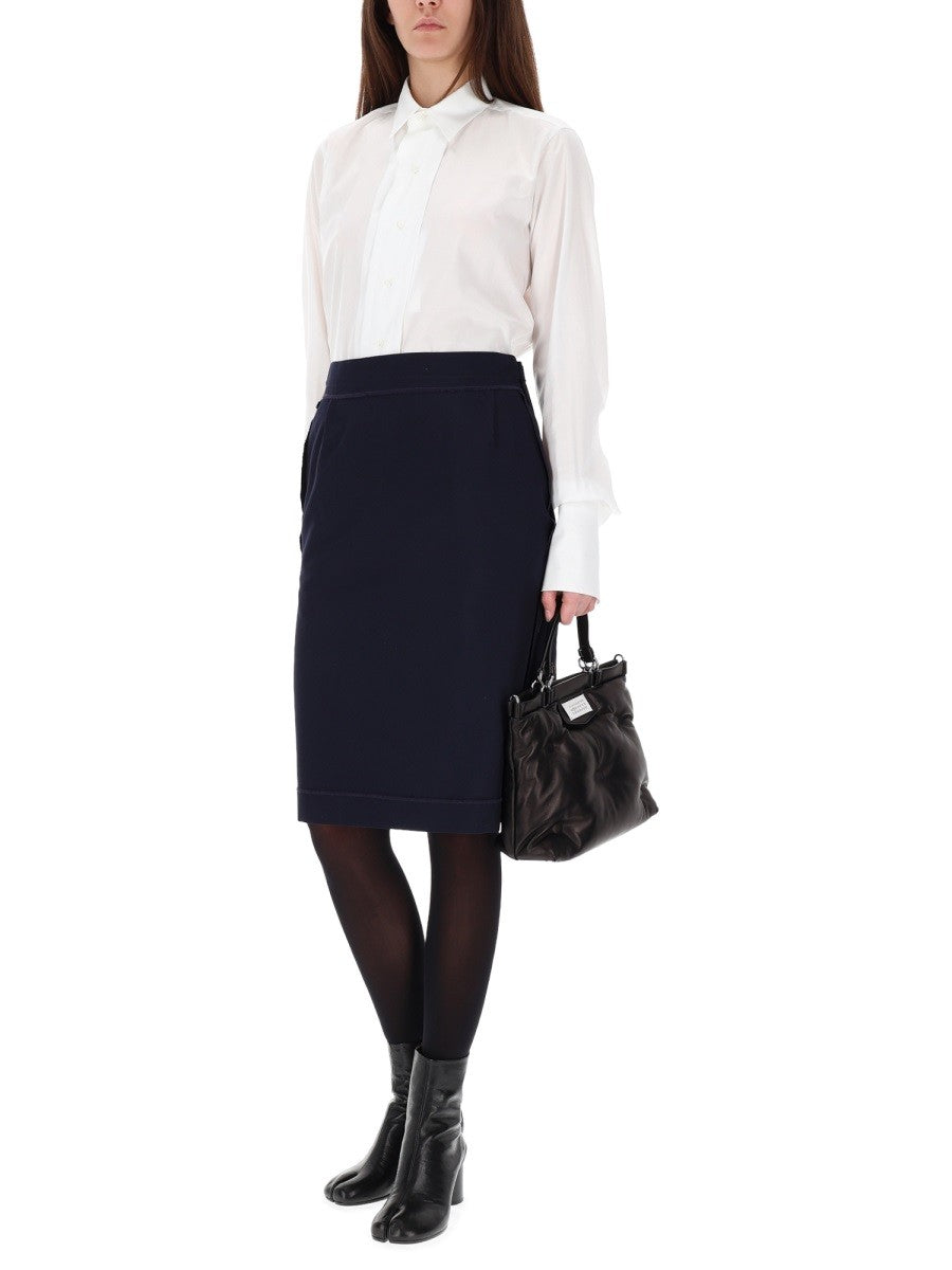 MIDI SKIRT WITH ZIPPER DETAIL 2